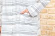 画像4: ガーゼパジャマ レディース 春秋 肌に優しい綿100％ランダムボーダー　入院準備　母の日　Sサイズ　LLサイズ (4)