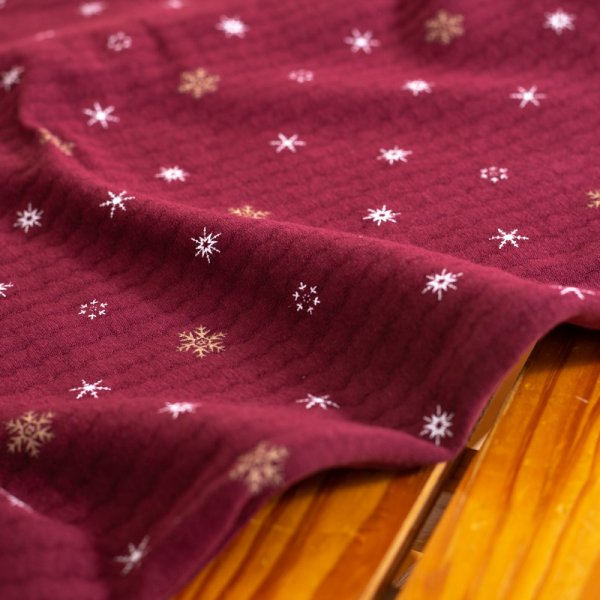 画像25: 大人気ペアパジャマ 綿100％ニットキルト地結晶柄プリント【長袖・長パンツ】【冬向き素材】 (25)