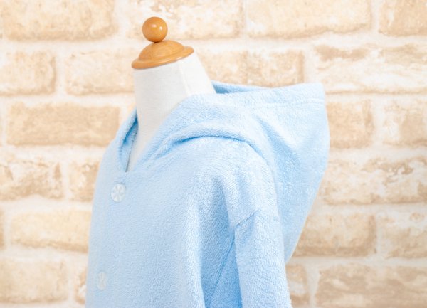 画像5: バスローブ　キッズ　男女兼用　タオル地　男児　120〜130cm　140〜150cm　プール　スイミング (5)