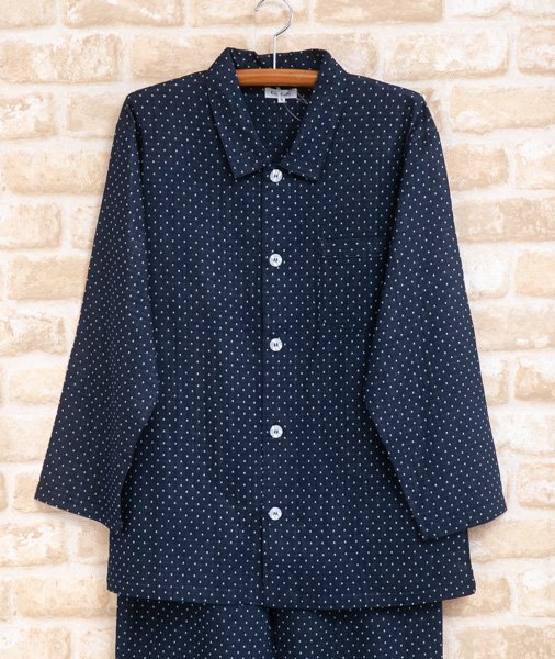 画像3: ペアパジャマ肌に優しい綿100％ダブルガーゼドット　長袖　春夏秋　結婚祝い　記念日　ブライダルギフト　プレゼント　カップル　お揃い　父の日　母の日　送料無料 (3)