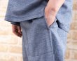 画像4: 肌にやさしい綿100％ダブルガーゼ　パジャマ メンズ 夏 半袖かぶりハーフパンツ　父の日ギフト　ナイトウェア　ルームウェア　【LLサイズ】あり (4)