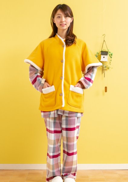 画像6: 暖かいフリース裏ボア　ベスト　レディース (6)