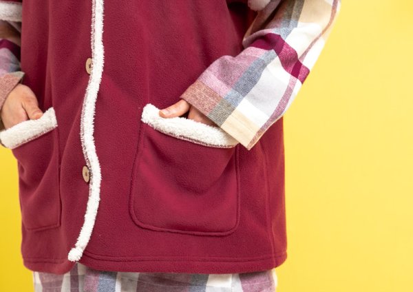 画像11: 暖かいフリース裏ボア　ベスト　レディース (11)