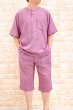 画像8: 肌にやさしい綿100％柔らかいダブルガーゼ　パジャマ メンズ 夏 上着ゆったり半袖かぶり七分パンツ　父の日ギフト　ナイトウェア　ルームウェア　S/M/L/LL (8)