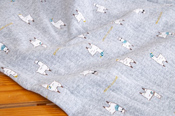 画像7: パジャマ レディース 肌にやさしい綿100％ 中わたニットキルト地アルパカ柄 前開き  長袖 冬向き ナイトウェア ルームウェア S/M/L/LL 入院準備 (7)