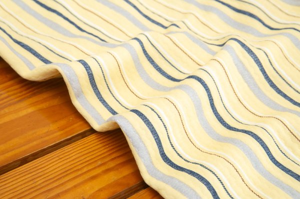 画像9: 綿100％中わたニットキルト地ランダムストライプ パジャマ レディース 冬 長袖 ナイトウェア 入院準備 ルームウェア S/M/L/LL (9)