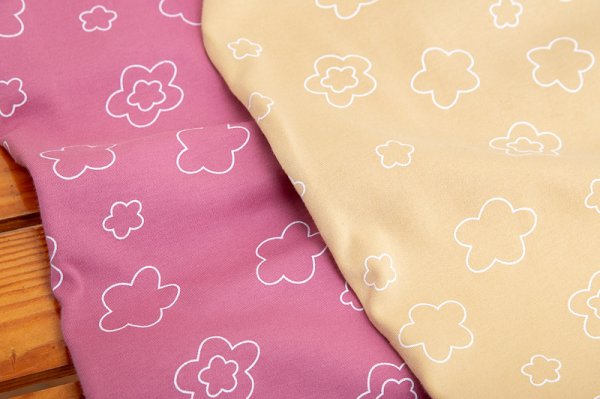 画像9: 肌にやさしい綿100％なめらかな肌触りのニット地パジャマ レディースかぶり 幾何フラワー 長袖 春秋 ナイトウェア ルームウェア S/M/L/LL/3L (9)