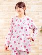 画像3: パジャマ レディース 綿100％肌にやさしいダブルガーゼ  前開き 長袖  ナイトウェア ルームウェア 入院準備 母の日 敬老の日 S/M/L/LL/3L (3)