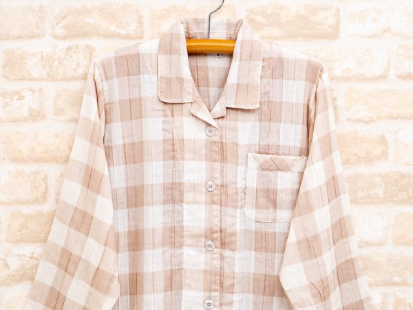 画像7: ペアパジャマ ダブルガーゼ フワッとした肌触りで肌にやさしい素材です。長袖 長パンツ 春夏向き ギフトパジャマ 父の日 母の日 結婚祝い  (7)