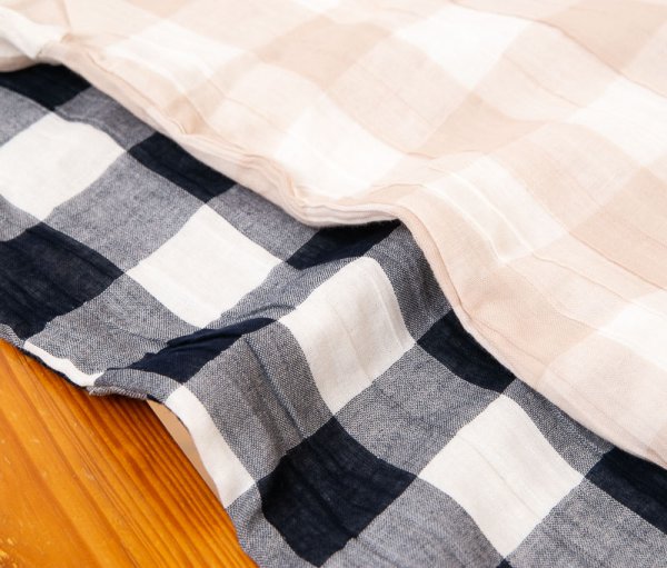 画像8: ペアパジャマ ダブルガーゼ フワッとした肌触りで肌にやさしい素材です。長袖 長パンツ 春夏向き ギフトパジャマ 父の日 母の日 結婚祝い  (8)