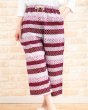 画像4: 綿100％　ルームパンツ レディース　8分丈　サラッとして軽くて涼しい素材です。ウエストゴム仕様 M/L/LL/3L (4)