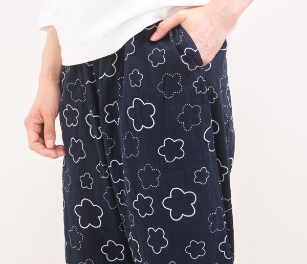 画像7: ルームパンツ 8分丈 レディース　肌にやさしい綿100％　サラッとして軽くて涼しい　M/L/LL/3L (7)