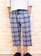 画像1: メンズ ルームパンツ 七分丈 夏 綿100％サラサラして軽くて涼しいソフトコットン素材です。部屋着 ナイトウェア ルームウェア M/L/LL/3L/4L (1)