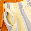 画像6: ルームパンツ レディース　8分丈　綿100％　サラッとして軽くて涼しい素材のストライプ柄 ウエストゴム仕様 M/L/LL/3L (6)