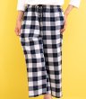 画像3: 綿100％　ルームパンツ レディース　8分丈　サラッとして軽くて涼しい素材です。ウエストゴム仕様 M/L/LL/3L (3)