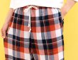 画像4: 綿100％　ルームパンツ レディース　8分丈　サラッとして軽くて涼しい素材です。ウエストゴム仕様 M/L/LL/3L (4)