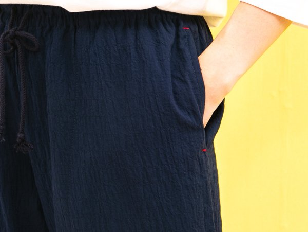 画像5: 綿100％　ルームパンツ レディース　8分丈　サラッとして軽くて涼しい素材です。ウエストゴム仕様 M/L/LL/3L (5)