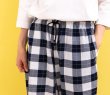 画像4: 綿100％　ルームパンツ レディース　8分丈　サラッとして軽くて涼しい素材です。ウエストゴム仕様 M/L/LL/3L (4)