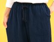 画像4: 綿100％　ルームパンツ レディース　8分丈　サラッとして軽くて涼しい素材です。ウエストゴム仕様 M/L/LL/3L (4)