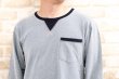 画像9: パジャマ メンズ 長袖 春秋 肌に優しい綿100% 滑らかな肌触りのニット地かぶりタイプ 紳士ナイトウェア ルームウェア 部屋着 S/M/L/LL/3L (9)