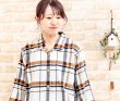 画像3: パジャマ レデイース 秋冬 肌にやさしい綿100％やや厚い薄起毛チェック前開きS/M/L/LL 入院準備 ナイトウェア ルームウェア (3)