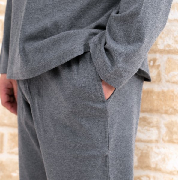 画像10: パジャマ メンズ 長袖 春秋 肌に優しい綿100% 滑らかな肌触りのニット地かぶりタイプ 紳士ナイトウェア ルームウェア 部屋着 S/M/L/LL/3L (10)