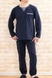 画像5: パジャマ メンズ 長袖 春秋 肌に優しい綿100% 滑らかな肌触りのニット地かぶりタイプ 紳士ナイトウェア ルームウェア 部屋着 S/M/L/LL/3L (5)